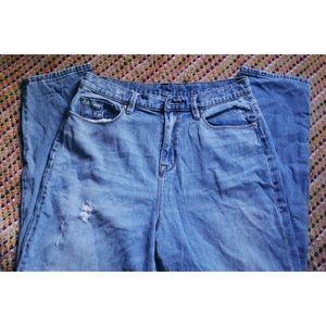 High waisted mom jeans